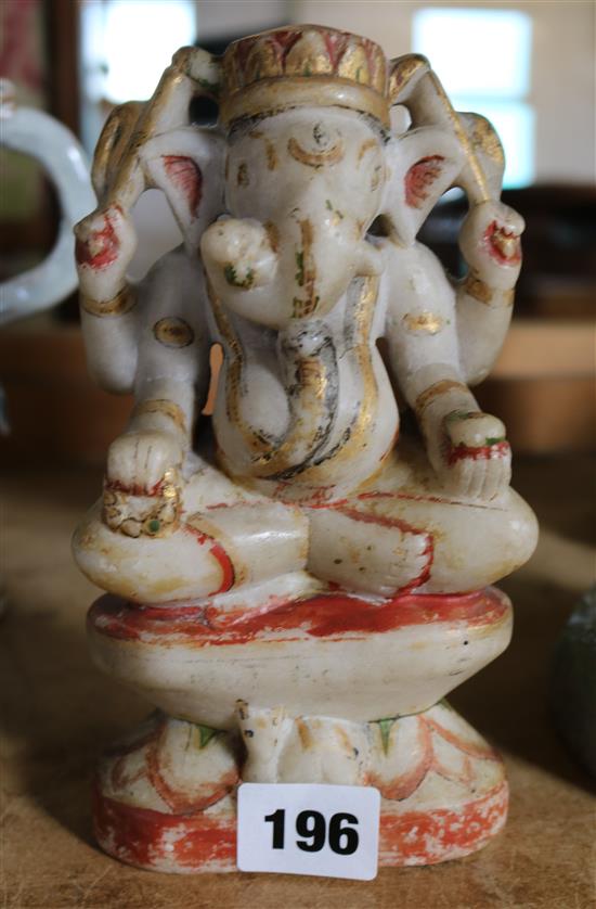 Indian alabaster ganesh